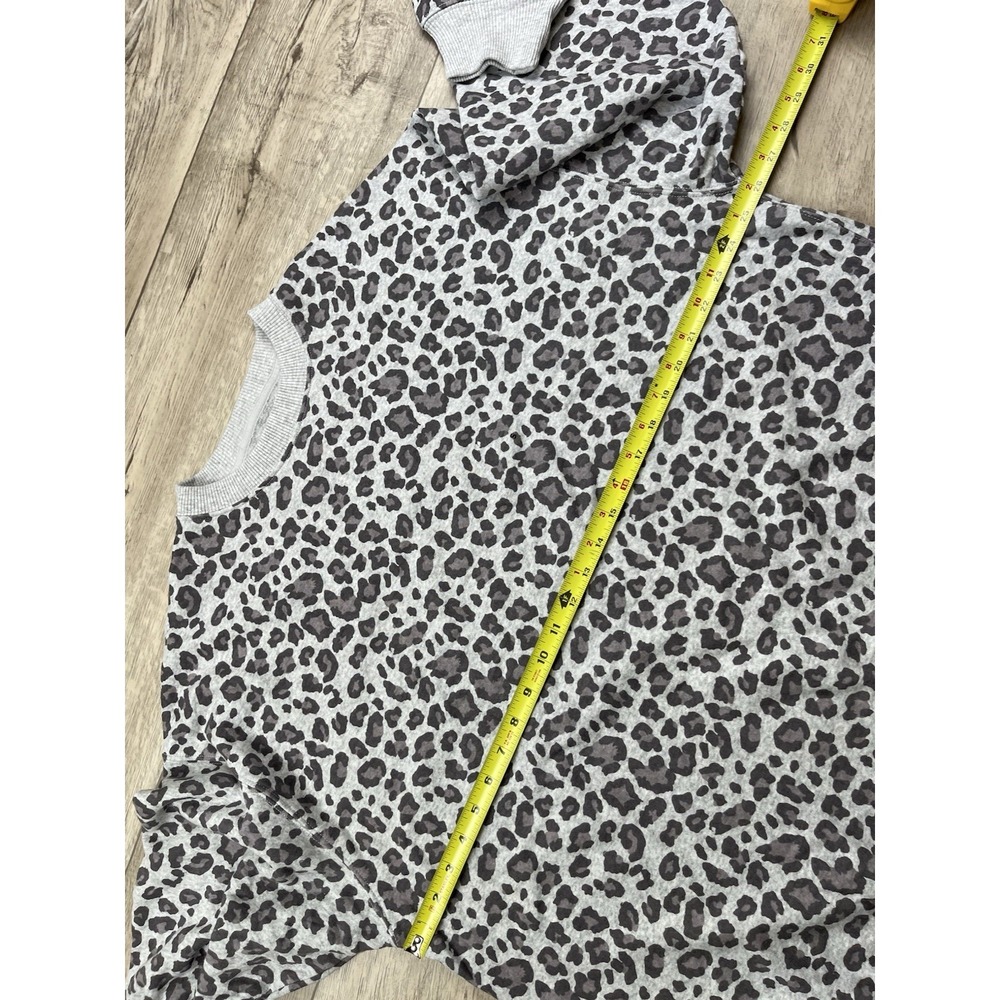 American Eagle Sweatshirt Small Ahh-mazingly Soft Jegging Fit Relaxed Leopard - Picture 8 of 13